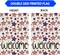 Welcome America Stars Patriotic 4th of July Memorial Day Independence Day Garden Flag Yard Flag 12x18 Inch Double Sided Small Mini Yard Outdoor Outside Holiday Decoration